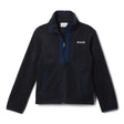 Columbia Kids' Back Bowl II Full Zip Fleece Jacket Black/Collegiate Navy / Age 4-5-Black/Collegiate Navy / Age 6-7-Black/Collegiate Navy / Age 8-9-Black/Collegiate Navy / Age 10-12-Black/Collegiate Navy / Age 14-16 - 53 Degrees North 