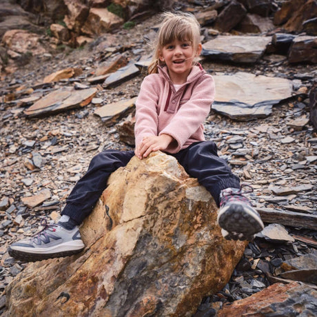 Columbia Kids' Helvetia II Half Snap Fleece Stormwatch/Lavender Pearl / Age 4-5-Stormwatch/Lavender Pearl / Age 6-7-Stormwatch/Lavender Pearl / Age 8-9-Stormwatch/Lavender Pearl / Age 10-12-Stormwatch/Lavender Pearl / Age 14-16 - 53 Degrees North 