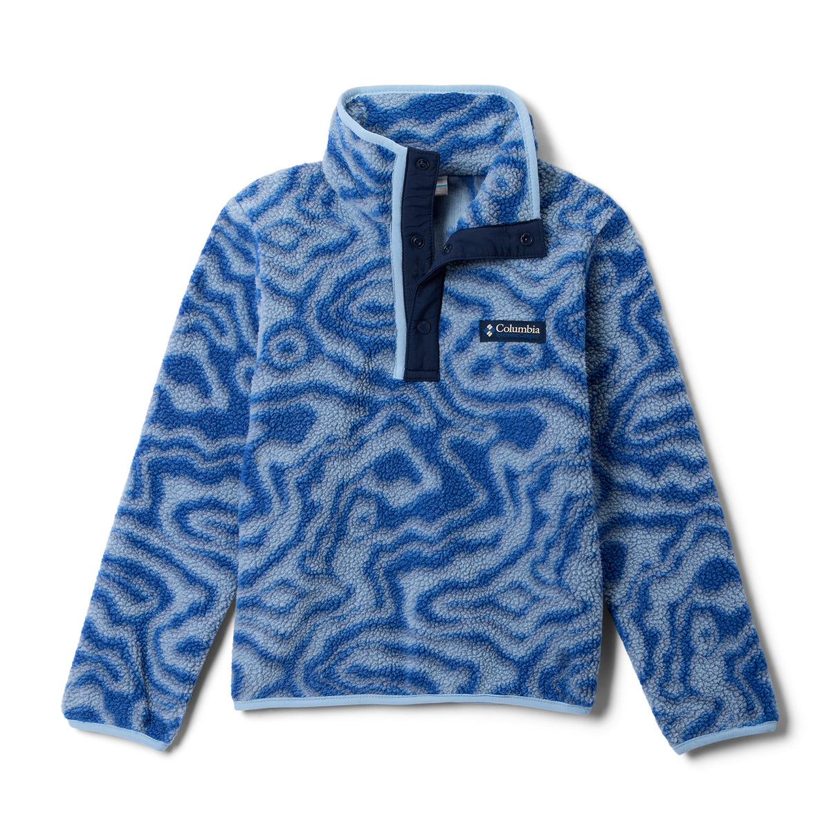 Columbia Kids' Helvetia II Printed Half Snap Fleece Collegiate Navy Dreaming / Age 4-5-Collegiate Navy Dreaming / Age 6-7-Collegiate Navy Dreaming / Age 8-9-Collegiate Navy Dreaming / Age 10-12-Collegiate Navy Dreaming / Age 14-16 - 53 Degrees North 