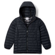 Columbia Kids' Powder Lite II Hooded Jacket Black / Age 4-5-Black / Age 6-7-Black / Age 8-9-Black / Age 10-12-Black / Age 14-16 - 53 Degrees North 