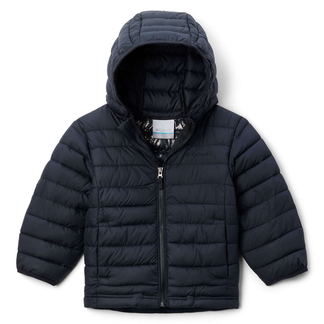 Columbia Kids' Powder Lite II Hooded Jacket Black / Age 4-5-Black / Age 6-7-Black / Age 8-9-Black / Age 10-12-Black / Age 14-16 - 53 Degrees North 