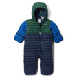 Columbia Kids' Powder Lite II Reversible Bunting Coll navy/Rain Forest/ Mountain Blue / 3-6 Months - 53 Degrees North