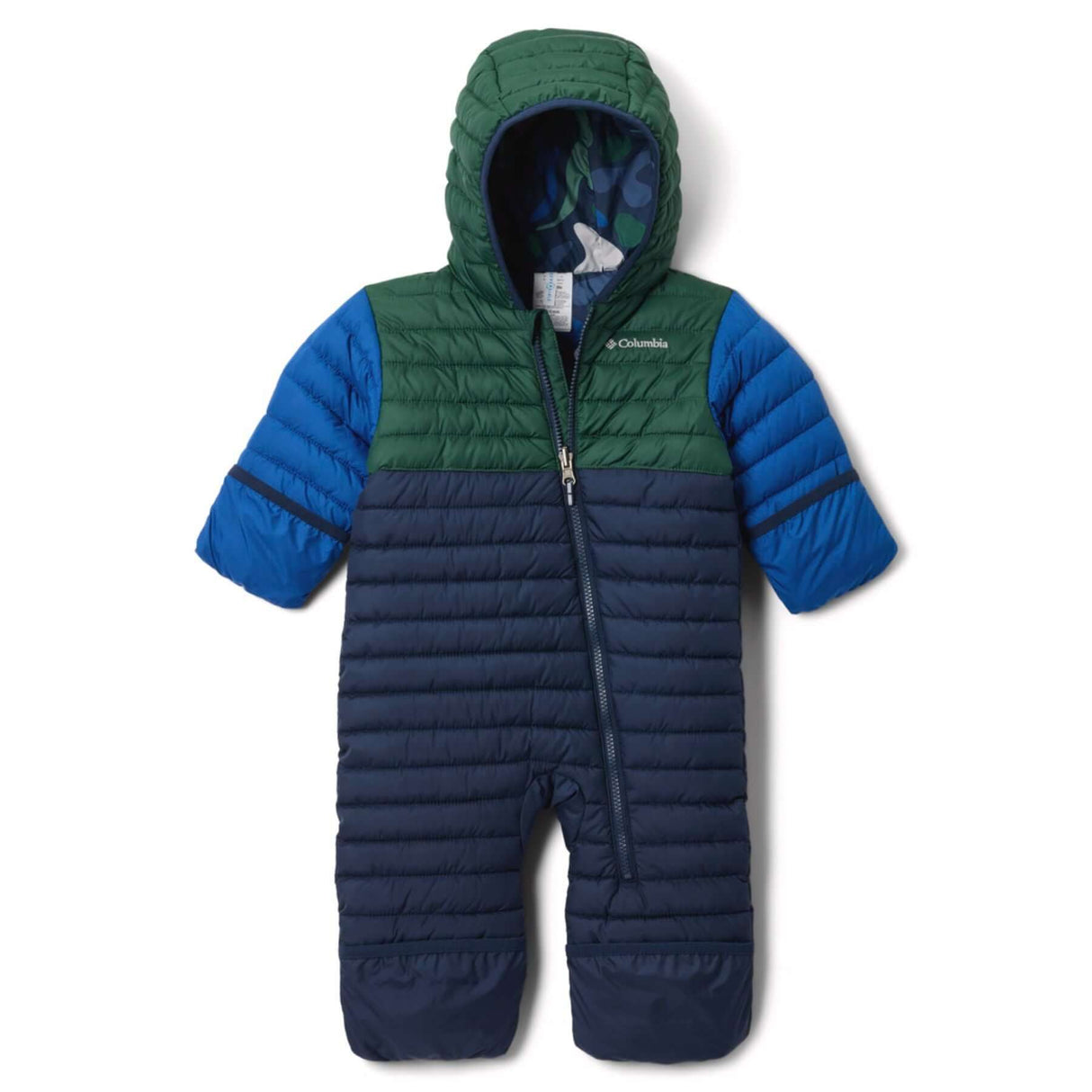 Columbia Kids' Powder Lite II Reversible Bunting Satin Pink/Chalk/Pink Ice / 3-6 Months-Satin Pink/Chalk/Pink Ice / 6-12 Months-Satin Pink/Chalk/Pink Ice / 12-18 Months-Satin Pink/Chalk/Pink Ice / 18-24 Months-Coll navy/Rain Forest/ Mountain Blue / 3-6 Months - 53 Degrees North 