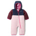 Columbia Kids' Powder Lite II Reversible Bunting Satin Pink/Chalk/Pink Ice / 3-6 Months-Satin Pink/Chalk/Pink Ice / 6-12 Months-Satin Pink/Chalk/Pink Ice / 12-18 Months-Satin Pink/Chalk/Pink Ice / 18-24 Months-Coll navy/Rain Forest/ Mountain Blue / 3-6 Months - 53 Degrees North 