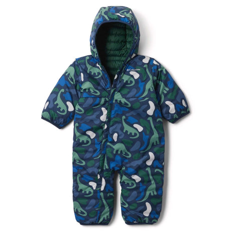 Columbia Kids' Powder Lite II Reversible Bunting Satin Pink/Chalk/Pink Ice / 3-6 Months-Satin Pink/Chalk/Pink Ice / 6-12 Months-Satin Pink/Chalk/Pink Ice / 12-18 Months-Satin Pink/Chalk/Pink Ice / 18-24 Months-Coll navy/Rain Forest/ Mountain Blue / 3-6 Months - 53 Degrees North 