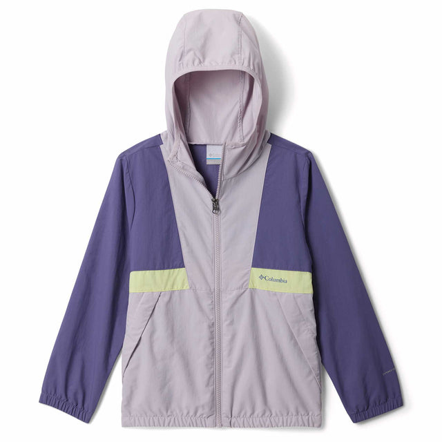 Columbia Kids' Spire Valley Windbreaker Stormwatch/Lavender Pearl/Citron Haze / Age 4-5-Stormwatch/Lavender Pearl/Citron Haze / Age 6-7-Stormwatch/Lavender Pearl/Citron Haze / Age 8-9-Stormwatch/Lavender Pearl/Citron Haze / Age 10-12-Stormwatch/Lavender Pearl/Citron Haze / Age 14-16 - 53 Degrees North 