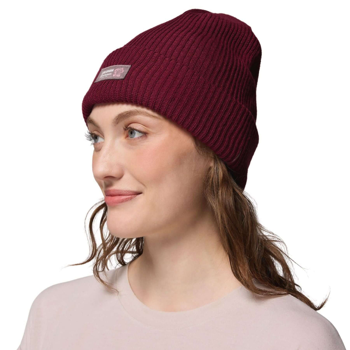 Columbia Lost Lager II Beanie Sea Salt/Rose City-Lavender Pearl/Rose City-Rich Wine/Rose City - 53 Degrees North 