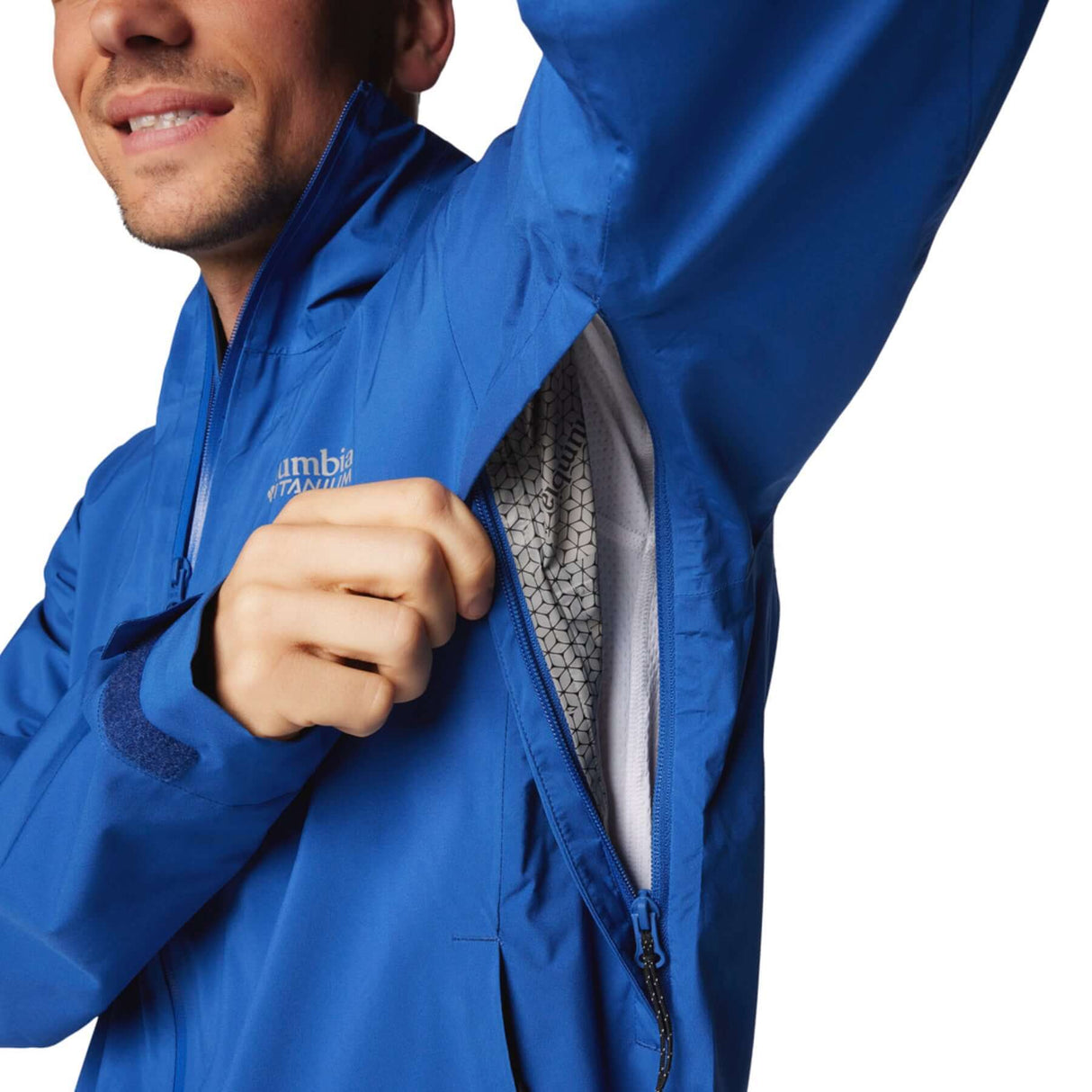 Columbia Men's Ampli-Dry II Shell Jacket Mountain Blue / Small-Mountain Blue / Medium-Mountain Blue / Large-Mountain Blue / X-Large-Mountain Blue / XX-Large - 53 Degrees North 