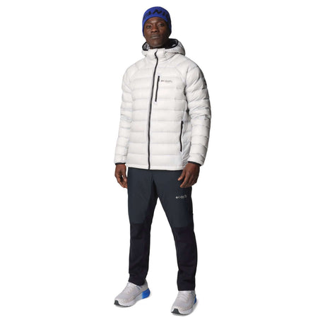 Columbia Men's Arctic Crest Down Hooded Jacket Nimbus Grey / Small-Nimbus Grey / Medium-Nimbus Grey / Large-Nimbus Grey / X-Large-Mountain Blue / Small - 53 Degrees North 