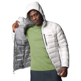 Columbia Men's Arctic Crest Down Hooded Jacket Nimbus Grey / Small-Nimbus Grey / Medium-Nimbus Grey / Large-Nimbus Grey / X-Large-Mountain Blue / Small - 53 Degrees North 