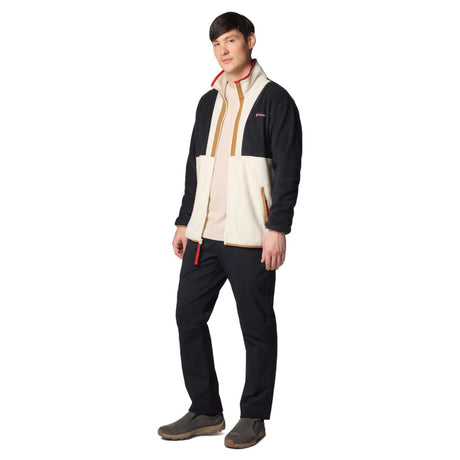 Columbia Men's Backbowl II Full Zip Fleece Chalk/Black / Small-Chalk/Black / Medium-Chalk/Black / Large-Chalk/Black / X-Large-Chalk/Black / XX-Large - 53 Degrees North 
