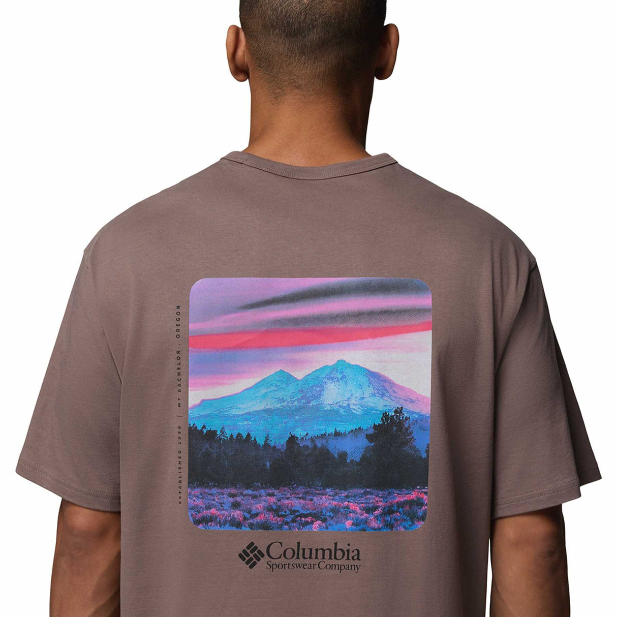 Columbia Men's CSC Heavyweight Back Graphic T-Shirt White/Photoreal CMYK / Small-White/Photoreal CMYK / Medium-White/Photoreal CMYK / Large-White/Photoreal CMYK / X-Large-White/Photoreal CMYK / XX-Large - 53 Degrees North 