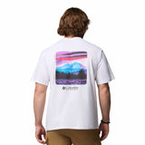 Columbia Men's CSC Heavyweight Back Graphic T-Shirt White/Photoreal CMYK / Small-White/Photoreal CMYK / Medium-White/Photoreal CMYK / Large-White/Photoreal CMYK / X-Large-White/Photoreal CMYK / XX-Large - 53 Degrees North 