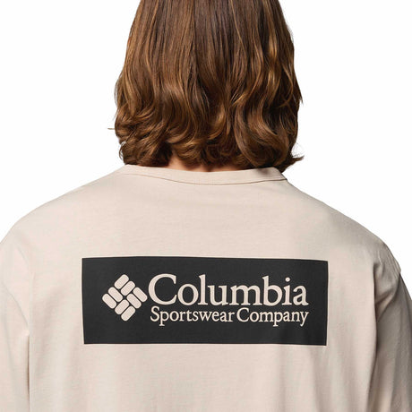 Columbia Men's CSC Heavyweight Iconic T-Shirt White/Repeated Peaks / Small-White/Repeated Peaks / Medium-White/Repeated Peaks / Large-White/Repeated Peaks / X-Large-White/Repeated Peaks / XX-Large - 53 Degrees North 