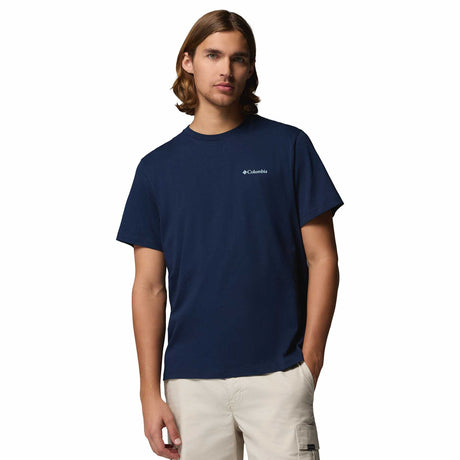 Columbia Men's CSC Logo Back T-Shirt Black/Boxy Brand / Small-Black/Boxy Brand / Medium-Black/Boxy Brand / Large-Black/Boxy Brand / X-Large-Black/Boxy Brand / XX-Large - 53 Degrees North 