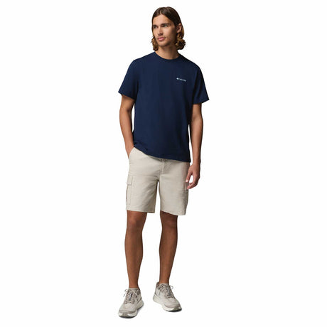 Columbia Men's CSC Logo Back T-Shirt Black/Boxy Brand / Small-Black/Boxy Brand / Medium-Black/Boxy Brand / Large-Black/Boxy Brand / X-Large-Black/Boxy Brand / XX-Large - 53 Degrees North 
