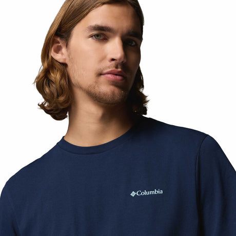 Columbia Men's CSC Logo Back T-Shirt Black/Boxy Brand / Small-Black/Boxy Brand / Medium-Black/Boxy Brand / Large-Black/Boxy Brand / X-Large-Black/Boxy Brand / XX-Large - 53 Degrees North 