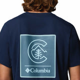 Columbia Men's CSC Logo Back T-Shirt Black/Boxy Brand / Small-Black/Boxy Brand / Medium-Black/Boxy Brand / Large-Black/Boxy Brand / X-Large-Black/Boxy Brand / XX-Large - 53 Degrees North 