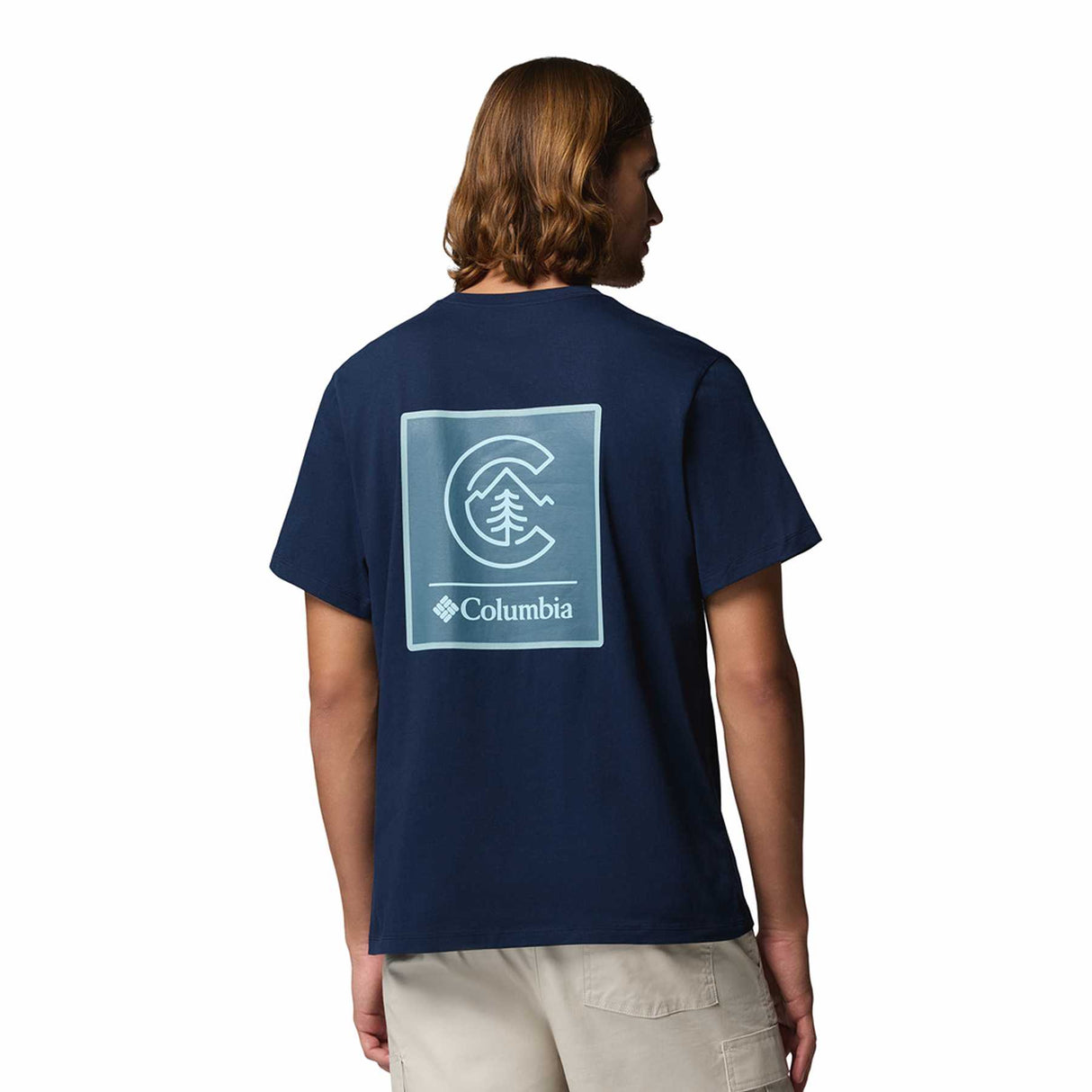 Columbia Men's CSC Logo Back T-Shirt Black/Boxy Brand / Small-Black/Boxy Brand / Medium-Black/Boxy Brand / Large-Black/Boxy Brand / X-Large-Black/Boxy Brand / XX-Large - 53 Degrees North 