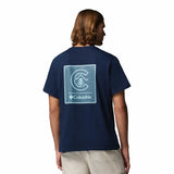 Columbia Men's CSC Logo Back T-Shirt Black/Boxy Brand / Small-Black/Boxy Brand / Medium-Black/Boxy Brand / Large-Black/Boxy Brand / X-Large-Black/Boxy Brand / XX-Large - 53 Degrees North 