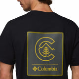 Columbia Men's CSC Logo Back T-Shirt Black/Boxy Brand / Small-Black/Boxy Brand / Medium-Black/Boxy Brand / Large-Black/Boxy Brand / X-Large-Black/Boxy Brand / XX-Large - 53 Degrees North 