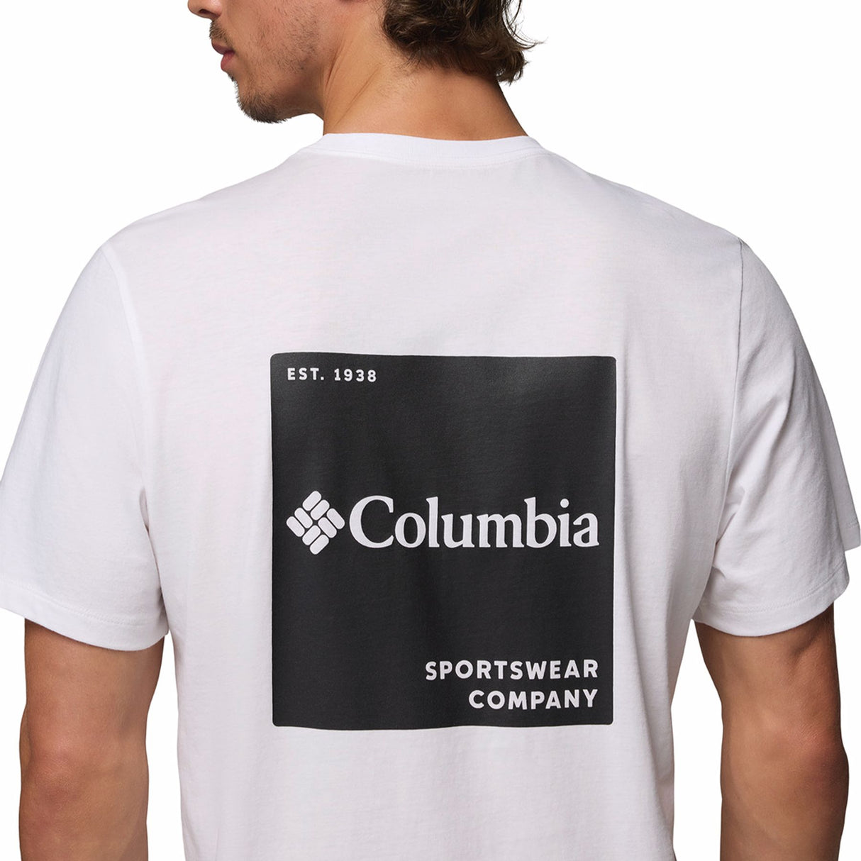 Columbia Men's CSC Logo Back T-Shirt Black/Boxy Brand / Small-Black/Boxy Brand / Medium-Black/Boxy Brand / Large-Black/Boxy Brand / X-Large-Black/Boxy Brand / XX-Large - 53 Degrees North 