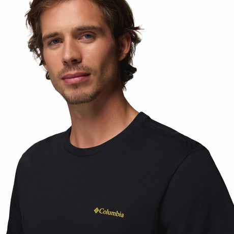 Columbia Men's CSC Logo Back T-Shirt Black/Boxy Brand / Small-Black/Boxy Brand / Medium-Black/Boxy Brand / Large-Black/Boxy Brand / X-Large-Black/Boxy Brand / XX-Large - 53 Degrees North 