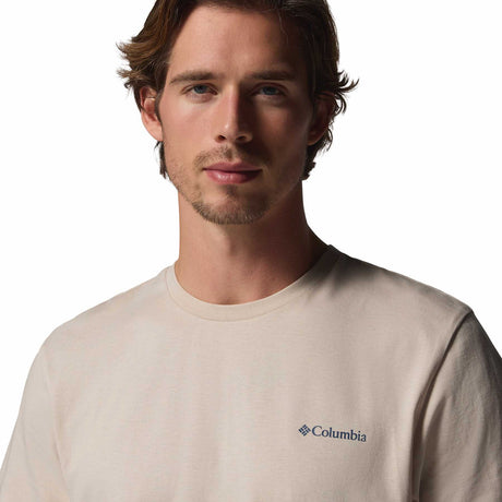 Columbia Men's CSC Outdoor Back Graphic T-Shirt Collegiate Navy/Sunscape / Small-Collegiate Navy/Sunscape / Medium-Collegiate Navy/Sunscape / Large-Collegiate Navy/Sunscape / X-Large-Collegiate Navy/Sunscape / XX-Large - 53 Degrees North 