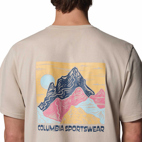 Columbia Men's CSC Outdoor Back Graphic T-Shirt Collegiate Navy/Sunscape / Small-Collegiate Navy/Sunscape / Medium-Collegiate Navy/Sunscape / Large-Collegiate Navy/Sunscape / X-Large-Collegiate Navy/Sunscape / XX-Large - 53 Degrees North 