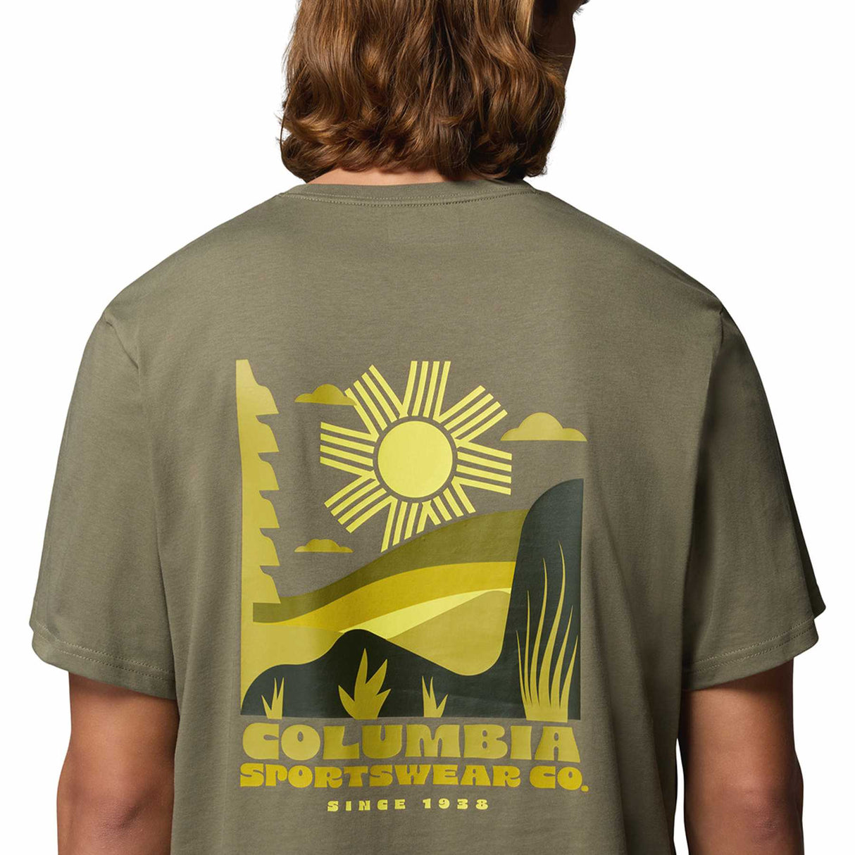 Columbia Men's CSC Outdoor Back Graphic T-Shirt Collegiate Navy/Sunscape / Small-Collegiate Navy/Sunscape / Medium-Collegiate Navy/Sunscape / Large-Collegiate Navy/Sunscape / X-Large-Collegiate Navy/Sunscape / XX-Large - 53 Degrees North 