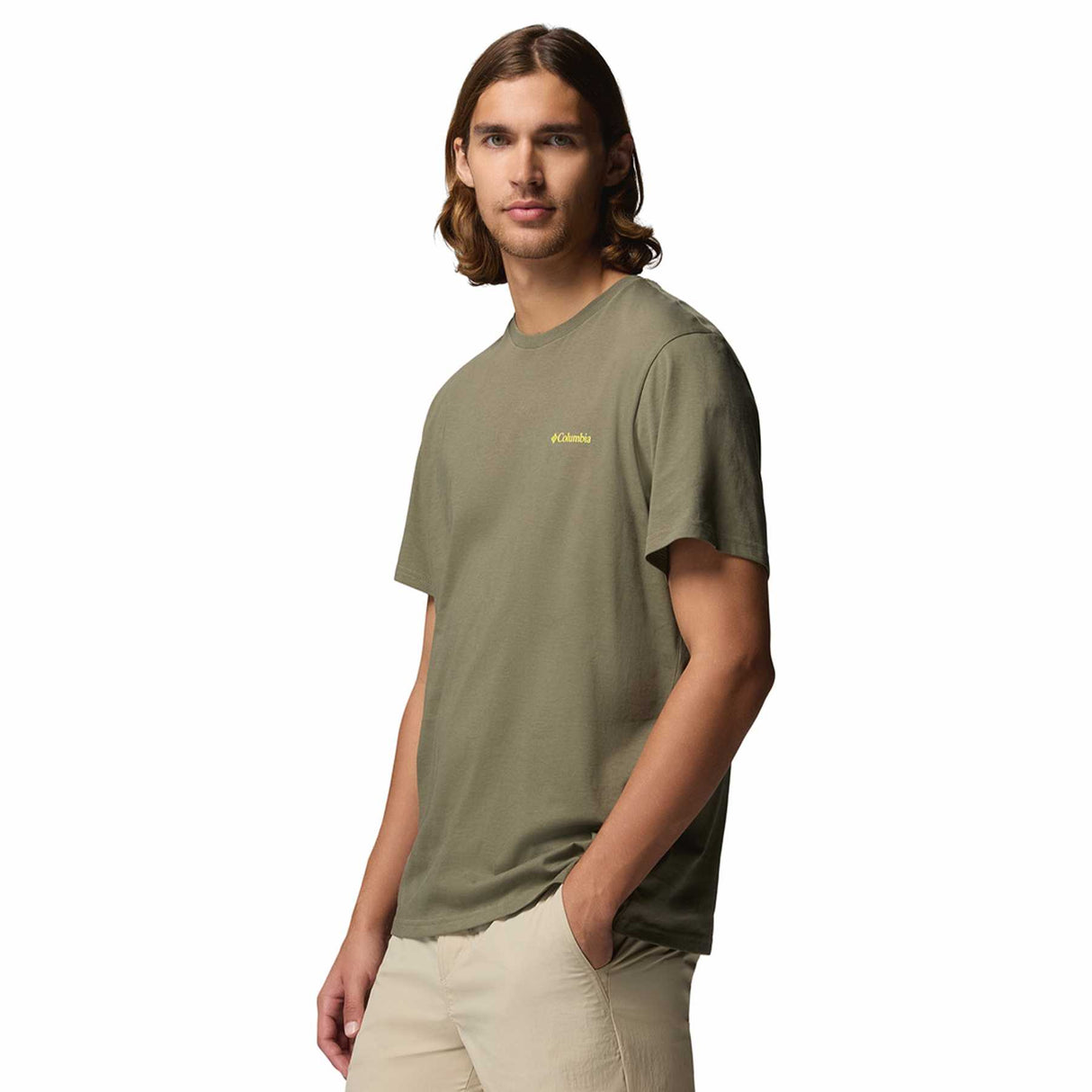 Columbia Men's CSC Outdoor Back Graphic T-Shirt Collegiate Navy/Sunscape / Small-Collegiate Navy/Sunscape / Medium-Collegiate Navy/Sunscape / Large-Collegiate Navy/Sunscape / X-Large-Collegiate Navy/Sunscape / XX-Large - 53 Degrees North 