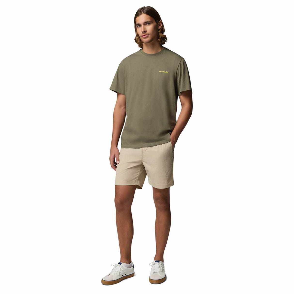 Columbia Men's CSC Outdoor Back Graphic T-Shirt Collegiate Navy/Sunscape / Small-Collegiate Navy/Sunscape / Medium-Collegiate Navy/Sunscape / Large-Collegiate Navy/Sunscape / X-Large-Collegiate Navy/Sunscape / XX-Large - 53 Degrees North 