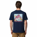 Columbia Men's CSC Outdoor Back Graphic T-Shirt Collegiate Navy/Sunscape / Small-Collegiate Navy/Sunscape / Medium-Collegiate Navy/Sunscape / Large-Collegiate Navy/Sunscape / X-Large-Collegiate Navy/Sunscape / XX-Large - 53 Degrees North 
