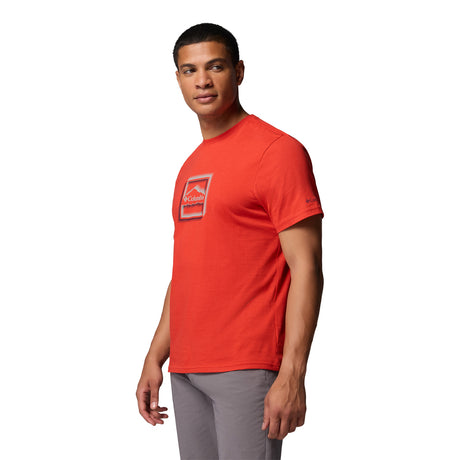 Columbia Men's CSC Seasonal Graphic Tee Collegiate Navy/Hex Woodblock Badge / Small - 53 Degrees North