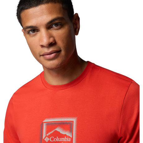 Columbia Men's CSC Seasonal Graphic Tee Collegiate Navy/Hex Woodblock Badge / Small - 53 Degrees North