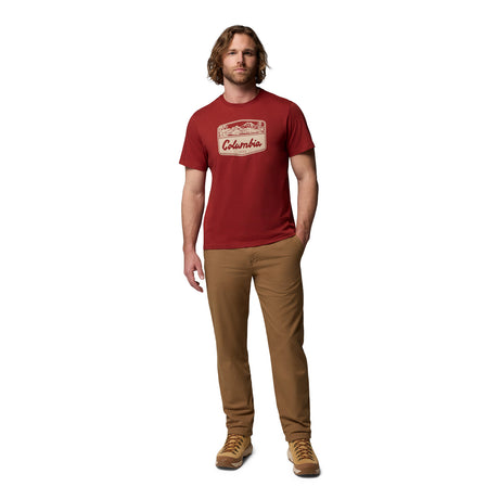 Columbia Men's CSC Seasonal Graphic Tee Collegiate Navy/Hex Woodblock Badge / Small - 53 Degrees North