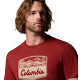 Columbia Men's CSC Seasonal Graphic Tee Collegiate Navy/Hex Woodblock Badge / Small - 53 Degrees North