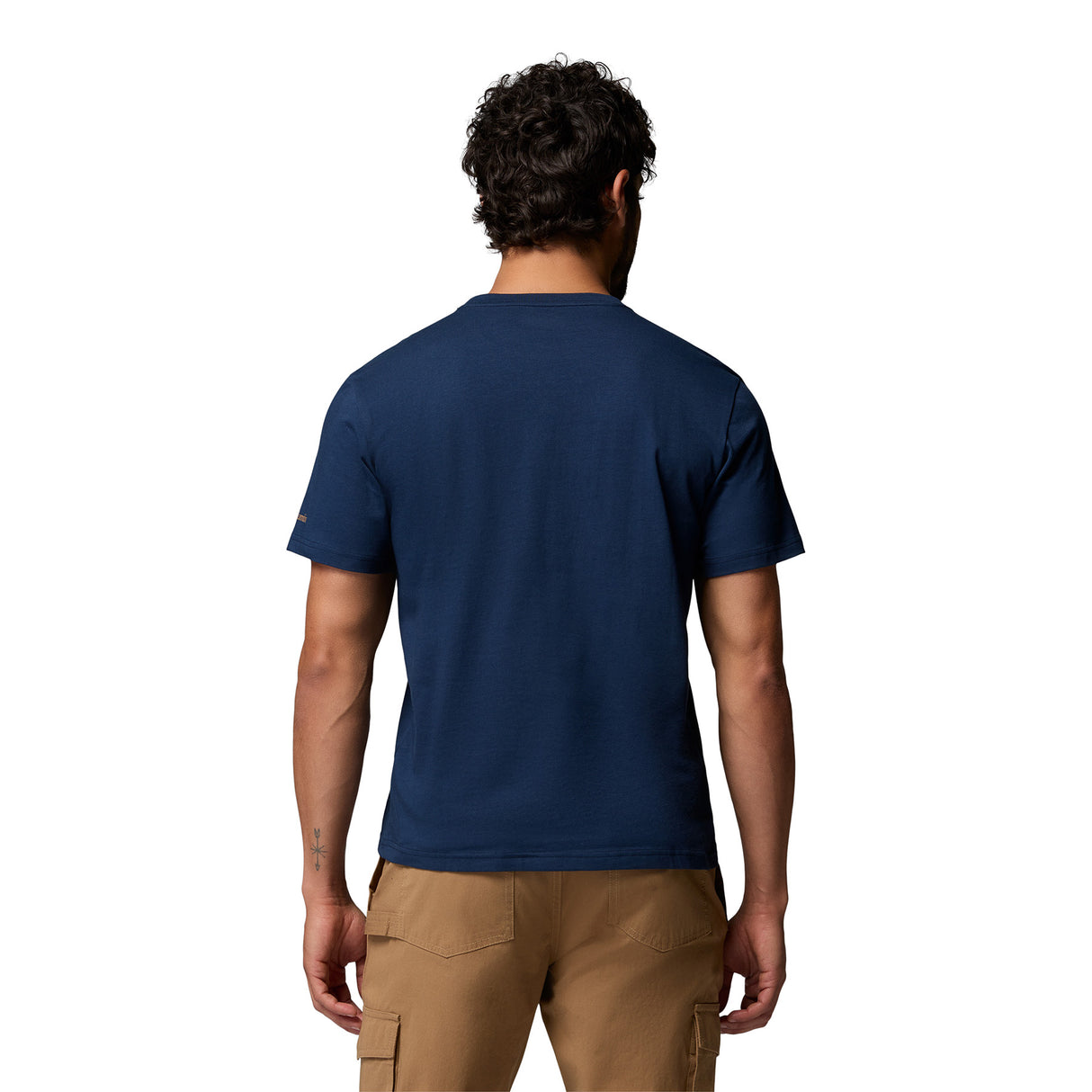 Columbia Men's CSC Seasonal Graphic Tee Collegiate Navy/Hex Woodblock Badge / Small - 53 Degrees North