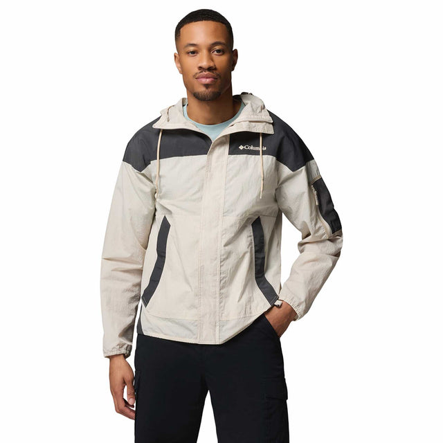 Columbia Men's Challenger II Windbreaker Dark Stone/Shark/Ancient Fossil / Small-Dark Stone/Shark/Ancient Fossil / Medium-Dark Stone/Shark/Ancient Fossil / Large-Dark Stone/Shark/Ancient Fossil / X-Large-Dark Stone/Shark/Ancient Fossil / XX-Large - 53 Degrees North 