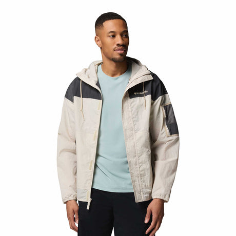 Columbia Men's Challenger II Windbreaker Dark Stone/Shark/Ancient Fossil / Small-Dark Stone/Shark/Ancient Fossil / Medium-Dark Stone/Shark/Ancient Fossil / Large-Dark Stone/Shark/Ancient Fossil / X-Large-Dark Stone/Shark/Ancient Fossil / XX-Large - 53 Degrees North 