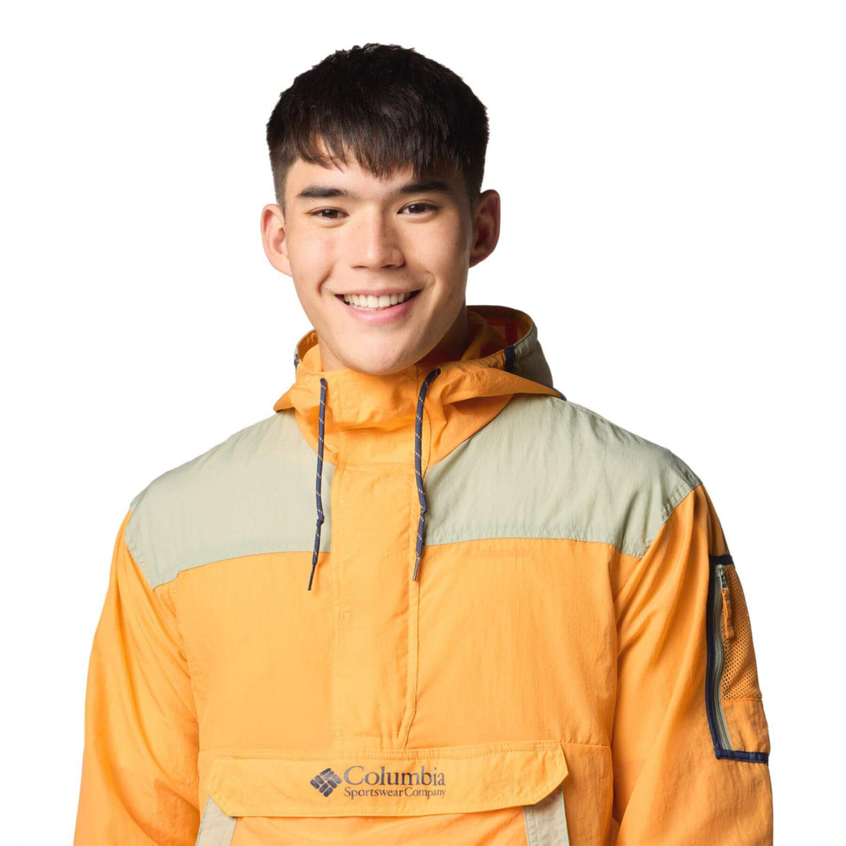 Columbia Men's Challenger Windbreaker Anorak River Blue/Dark Stone/Black / Small-River Blue/Dark Stone/Black / Medium-River Blue/Dark Stone/Black / Large-River Blue/Dark Stone/Black / X-Large-River Blue/Dark Stone/Black / XX-Large - 53 Degrees North 