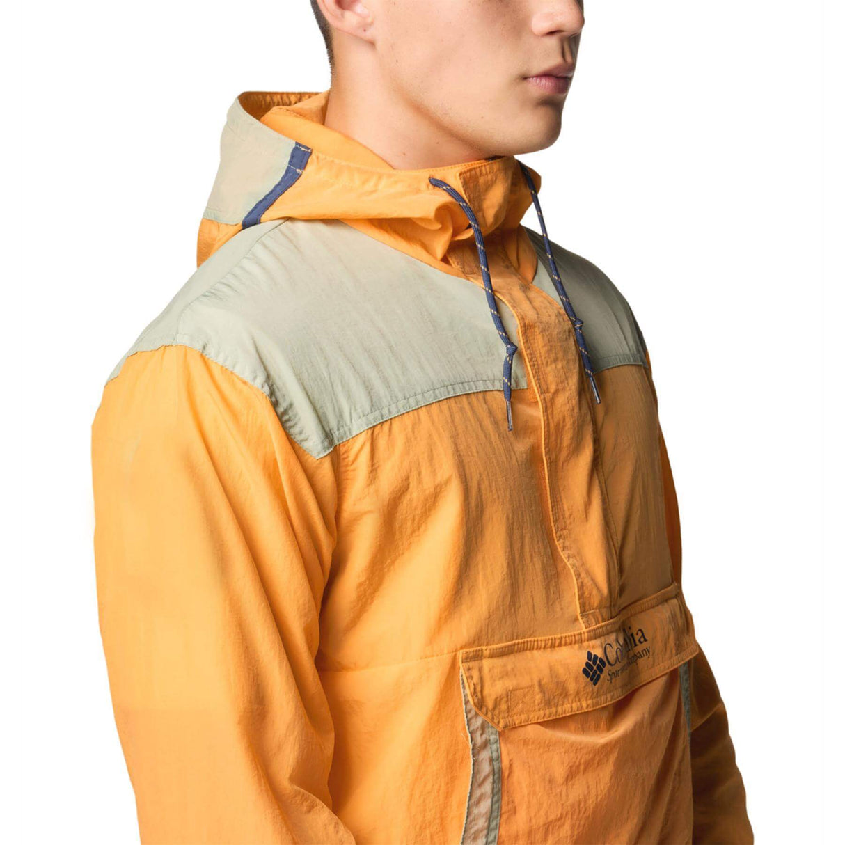 Columbia Men's Challenger Windbreaker Anorak River Blue/Dark Stone/Black / Small-River Blue/Dark Stone/Black / Medium-River Blue/Dark Stone/Black / Large-River Blue/Dark Stone/Black / X-Large-River Blue/Dark Stone/Black / XX-Large - 53 Degrees North 