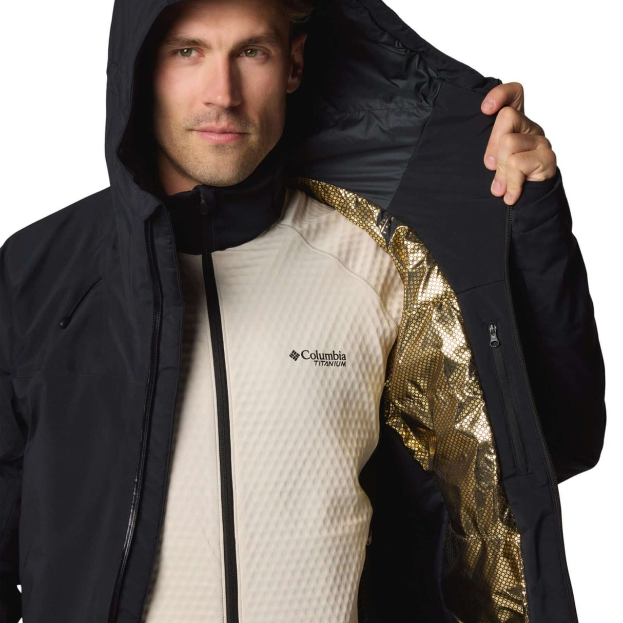 Columbia Men's Cirque Bowl Ski Jacket Black/Zing / Small-Black/Zing / Medium-Black/Zing / Large-Black/Zing / X-Large-Black/Zing / XX-Large - 53 Degrees North 