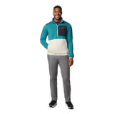 Columbia Men's Columbia Hike II Technical Half Zip Fleece Pullover River Blue/Dark Stone/Black / Small-River Blue/Dark Stone/Black / Medium-River Blue/Dark Stone/Black / Large-River Blue/Dark Stone/Black / X-Large-River Blue/Dark Stone/Black / XX-Large - 53 Degrees North 