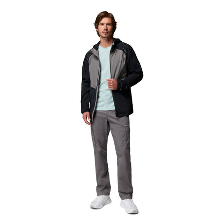 Columbia Men's Columbia Tech II Wind Jacket Black/Columbia Grey / Small-Black/Columbia Grey / Medium-Black/Columbia Grey / Large-Black/Columbia Grey / X-Large-Black/Columbia Grey / XX-Large - 53 Degrees North 