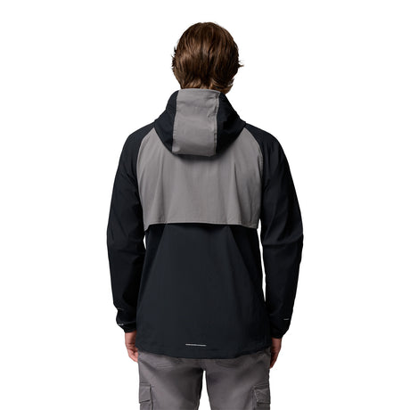Columbia Men's Columbia Tech II Wind Jacket Black/Columbia Grey / Small-Black/Columbia Grey / Medium-Black/Columbia Grey / Large-Black/Columbia Grey / X-Large-Black/Columbia Grey / XX-Large - 53 Degrees North 