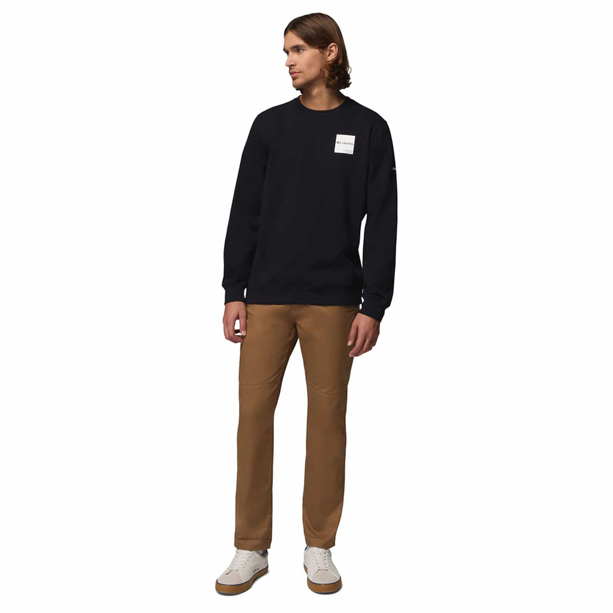 Columbia Men's Columbia Trek Crew Sweater Black/Boxy Brand / Small-Black/Boxy Brand / Medium-Black/Boxy Brand / Large-Black/Boxy Brand / X-Large-Black/Boxy Brand / XX-Large - 53 Degrees North 