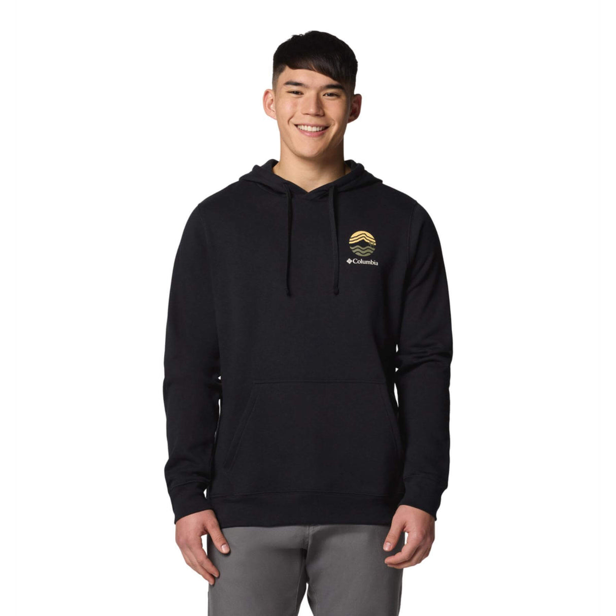 Columbia Men's Columbia Trek Graphic Hoodie Black/Circular Linescape / Small-Black/Circular Linescape / Medium-Black/Circular Linescape / Large-Black/Circular Linescape / X-Large-Black/Circular Linescape / XX-Large - 53 Degrees North 