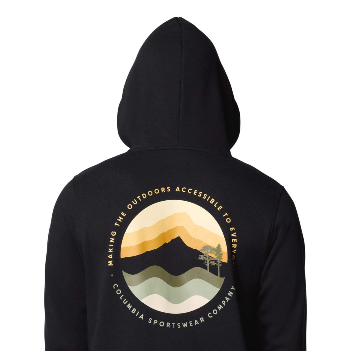 Columbia Men's Columbia Trek Graphic Hoodie Black/Circular Linescape / Small-Black/Circular Linescape / Medium-Black/Circular Linescape / Large-Black/Circular Linescape / X-Large-Black/Circular Linescape / XX-Large - 53 Degrees North 