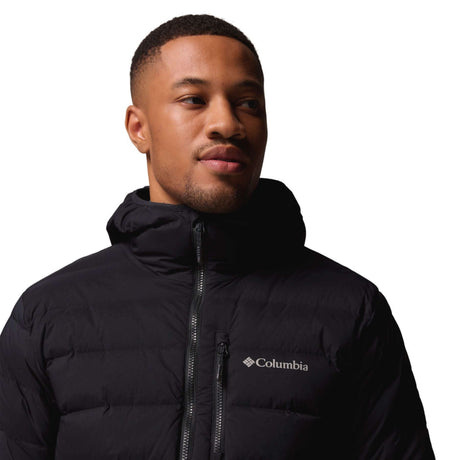 Columbia Men's Drift Peak Stretch Down Hooded Jacket Black / Small-Black / Medium-Black / Large-Black / X-Large-Black / XX-Large - 53 Degrees North 